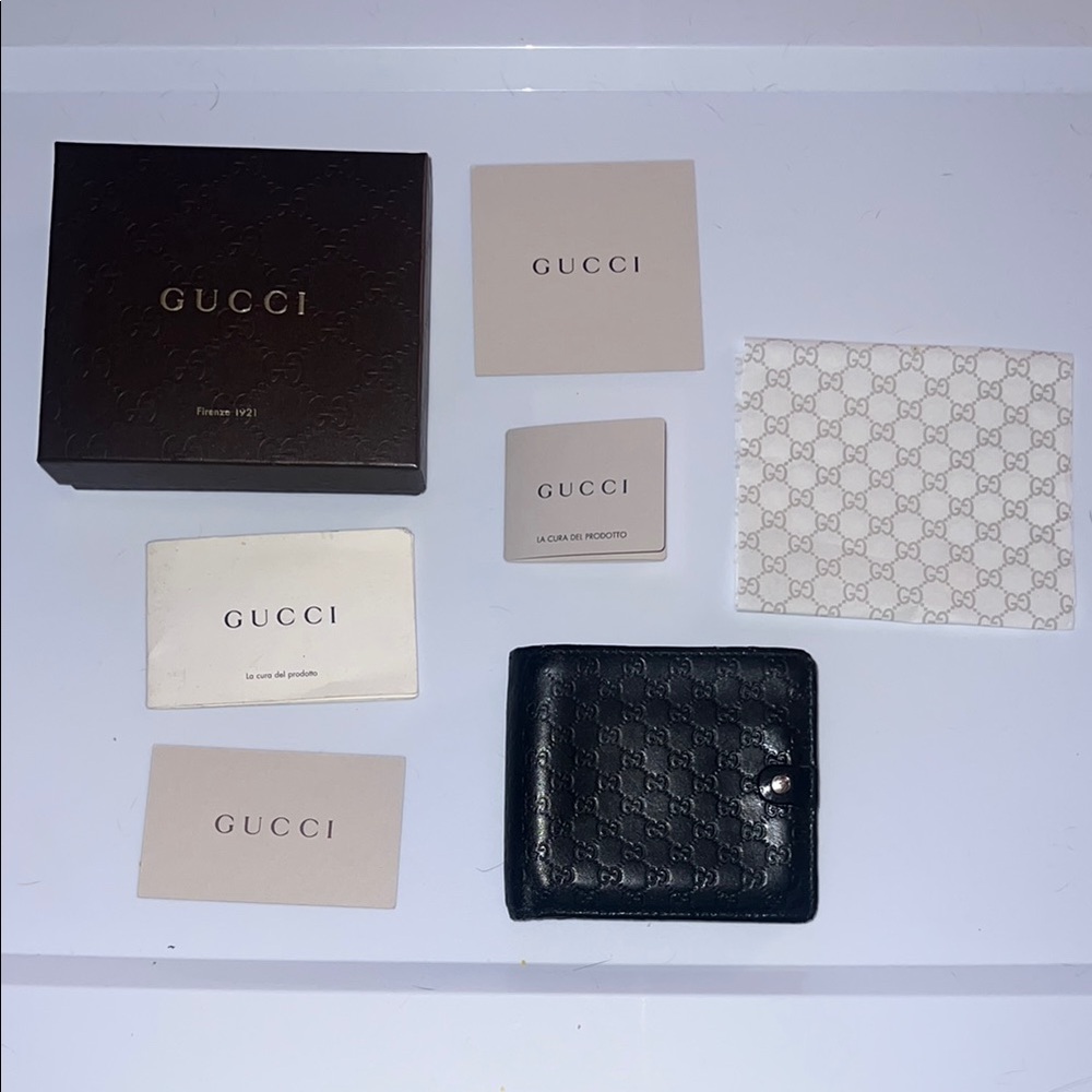 Gucci Black Leather Wallet